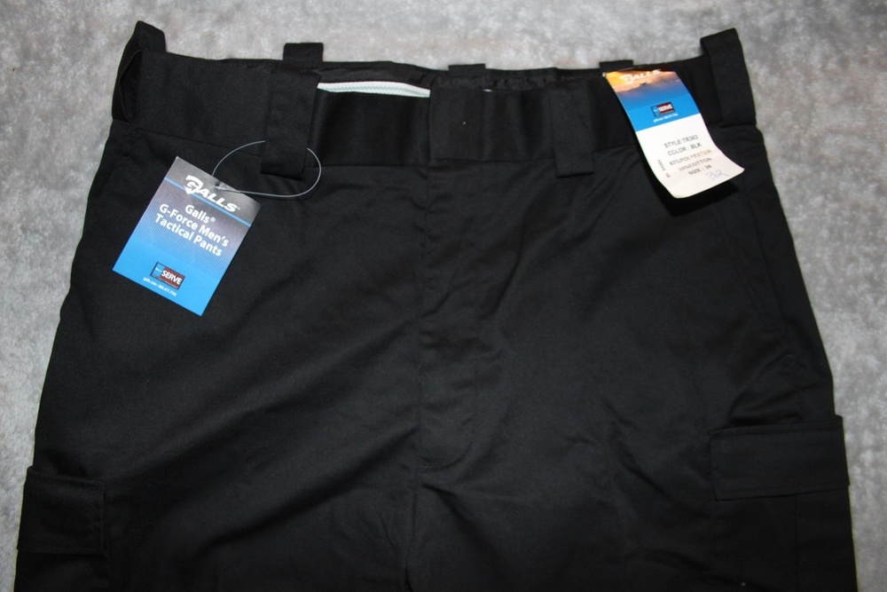 Galls Pants Mens 38x32 Black G-Force Tactical Cargo Work Uniform Pockets
